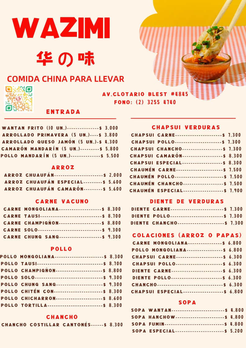 COMIDA CHINA WAZIMI